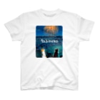 たびねこグッズSHOPのたびねこ-夏の打ち上げ花火 Regular Fit T-Shirt