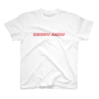 M-integrateのODORU AHOU（ピンク） Regular Fit T-Shirt