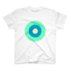 CORONET70のサークルa・ペパーミント 水色4・ クリーム Regular Fit T-Shirt