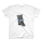 ごろにゃんの黒猫パーカーくん スタンダードTシャツ