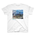 まるよし絵画教室の時空の彼方へ　淡色 Regular Fit T-Shirt