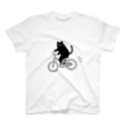 k_oの自転車に乗ったねこ Cycling cat スタンダードTシャツ