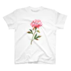 YURI MIUの芍薬 ＊ Pink Peony 01 Regular Fit T-Shirt