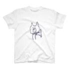 わの手をあげてる犬 Regular Fit T-Shirt