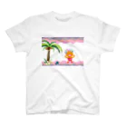 ジルトチッチのデザインボックスのクレコちゃんの夕暮れハワイの海 Regular Fit T-Shirt