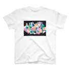 みずのともこ店 / Tomoko's printed goods storeのカクカクカラー（ヨコ） Regular Fit T-Shirt