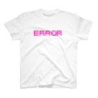 M/D(えむでぃー)のERROR ビビットピンク スタンダードTシャツ