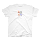 🎗のうさぎちゃんとねこちゃん Regular Fit T-Shirt