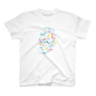 utsubo_shopのcolorful grape スタンダードTシャツ