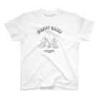 LONESOME TYPE ススのHAPPY CAMP（サーベルタイガーとネアンデルタール人） スタンダードTシャツ