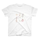 しま✳︎スイーツ/パティシエのシェルシリーズ　ホワイト スタンダードTシャツ