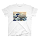 Ritora-Boraluaの浮世絵サーフィンねこ HELP!Ver. Regular Fit T-Shirt