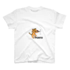 地産地消創作家庭料理PORTOのポルトのダーツ猫（トラ柄） Regular Fit T-Shirt