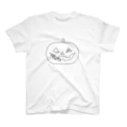 めいぷるのかぼちゃにゃ(モノトーン) Regular Fit T-Shirt