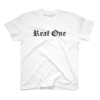 Real OneのSimple Logo Black スタンダードTシャツ