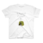 釣果係イラストshopのSAUNA CAMP-サウナキャンプ スタンダードTシャツ