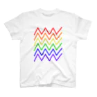 イチミクロン。のギザギザレインボー　＃PRIDE スタンダードTシャツ