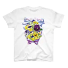 botanical_art_salonの花束を君に　ボタニカルアート　花柄　Tシャツ Regular Fit T-Shirt