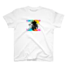 紅空月(kouzuki)designの金魚花_colorful スタンダードTシャツ