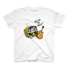 Train Kids! SOUVENIR SHOPの黄色い電車 「 音楽大好き ! 」 Regular Fit T-Shirt