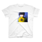 夜店の学ラン少年と花「向日葵」 Regular Fit T-Shirt