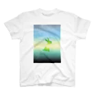 miiyaの三居屋のa piece of animation 夕空うさぎ  Ta スタンダードTシャツ