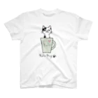 いぬねこGOGOのねこマグ☆ブチさん スタンダードTシャツ