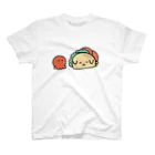 ぽきゅるやさんのタコスわんとタコ🌮🐶🐙にっこり スタンダードTシャツ