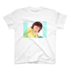 Arisa_illust_SHOPのgirls  item(HANA)BLUEGREEN スタンダードTシャツ