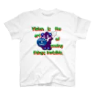 オリジナルデザインTシャツ　SMOKIN'のくるりんモクモックマC紫 スタンダードTシャツ