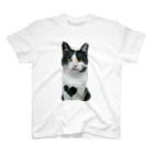 胸毛ハート猫の正面からの胸毛ハートなさしみ Regular Fit T-Shirt