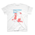 cocono fest. 公式SUZURIショップのmasuda mikuコラボTシャツ（ブルー×レッド） スタンダードTシャツ