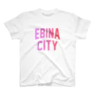 JIMOTOE Wear Local Japanの海老名市 EBINA CITY ロゴピンク Regular Fit T-Shirt