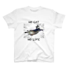 meow.の猫のちぃちゃん。(NO CAT  NO LIFE) スタンダードTシャツ