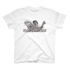 ホビヲの映画感想画のTシャツ屋さんの 大きな魚を捕まえた男 Regular Fit T-Shirt