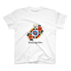 RaccoonDogTattooのロゴ入りloveのゆくえ時計　 Regular Fit T-Shirt