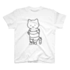PygmyCat　suzuri店のボンレスニャン（黒線） Regular Fit T-Shirt