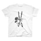 moonoirのRosexScissors Regular Fit T-Shirt