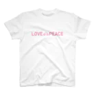 LOVE 💩 PEACEのLOVE💩PEACE ”PINK” スタンダードTシャツ