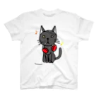 さややん。のお店の黒猫と音楽 スタンダードTシャツ