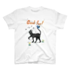 ペットショップボーイズのネコちゃん(黒猫) スタンダードTシャツ