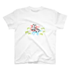 わしまろの【文字アニマル】暇すぎて草 スタンダードTシャツ