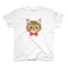 いっぷく堂のねこちゃん（キジトラred） スタンダードTシャツ