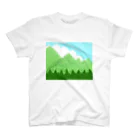 ✨🌈✨ユラクラカン🇯🇵 ✨🌈✨の🌤青空と青い山脈　🌤 スタンダードTシャツ