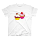 Draw freelyのカップケーキ Regular Fit T-Shirt