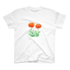 スタジオマリンの花の水彩画1 Regular Fit T-Shirt