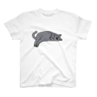 おっさんみたいな猫チャンの寝そべる5.2キロのロシアンブルー Regular Fit T-Shirt
