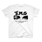 SAUNA JUNKIES | サウナジャンキーズのS.M.G/サウナ・水風呂・外気浴（黒プリント） Regular Fit T-Shirt