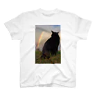 シッポ追いの猫写真店の虹の橋 スタンダードTシャツ