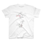 しろモフ屋のボクシングうさぎ スタンダードTシャツ